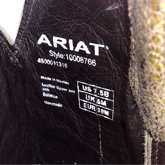 ARIAT Women’s Corazon Shattered Marble Western Cowgirl Boots Leather Size 7.5B - Picture 8 of 8